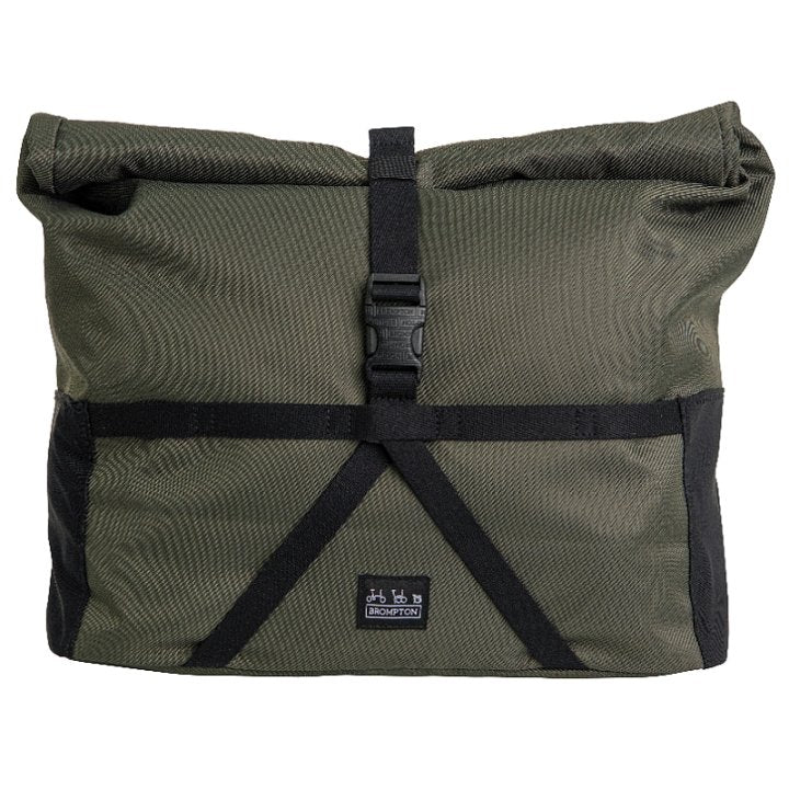 Brompton Borough Roll Top Bike Bag Medium Olive